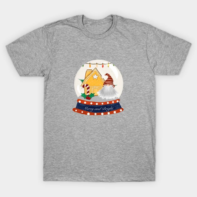 Santa Christmas Snow Globe T-Shirt by bruxamagica